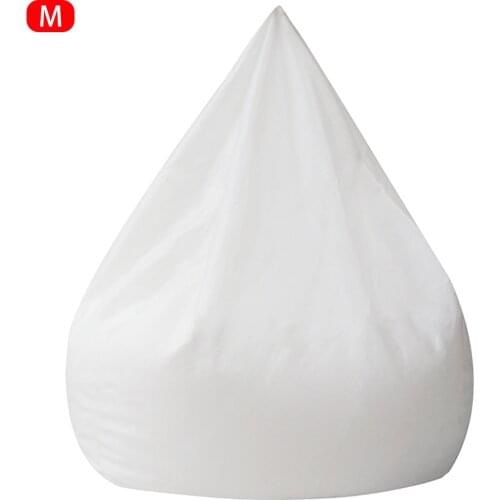 For Bean Bag Living Room Hotel Solid Home Chair Cover Elastic White Inner Liner Zipper Closure Lazy Sofa Easy Clean No Filler