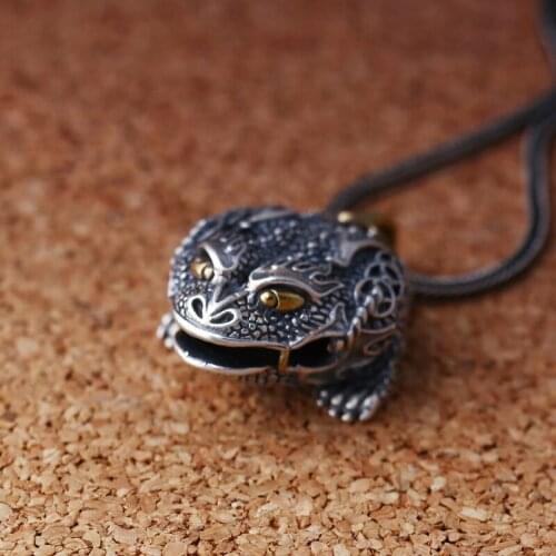 EDC 925 Silver with Brass Knife Beads A Pendant Paracord Outdoor DIY Decorations 925 Silver with Brass Camping Gear EDC Tools