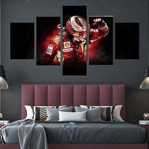 F1 racing man racer driver portrait artwork bedroom morden living room decor home art decoration poster Modular Canvas Pictures