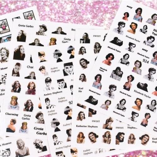 Pretty sexy woman 3D Back glue Nail decal Nail sticker Nail decoration Nail art Nail ornament HL45