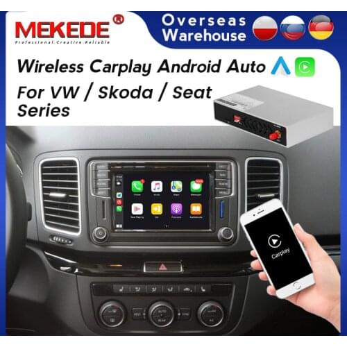 Car Radio Screen Upgrade Wireless Apple Carplay Decoder Box Android Auto Interface Module For VW Volkswagen Golf 7 2012 After