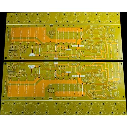 One Pair FM711 Gold Sealed HiFi Power Amplifier PCB Bare Board