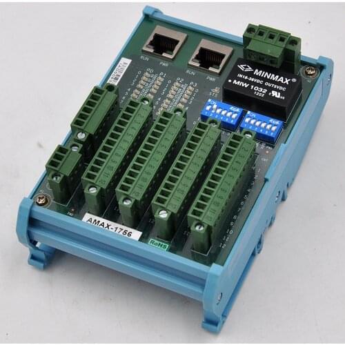 AMAX-1756 baseplate type 16 isolated digital input/output AMONet module