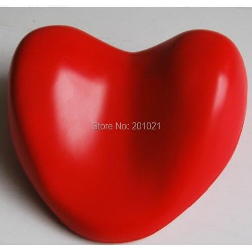 Heart-shaped Bath headrest Red color