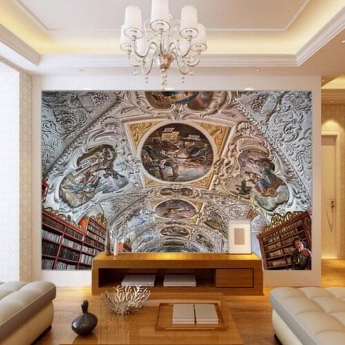 Drop Shipping Custom Photo Wallpaper Nostalgic Renaissance Church Landscape Wallpaper Hotel Rooms Decoration Background Murals