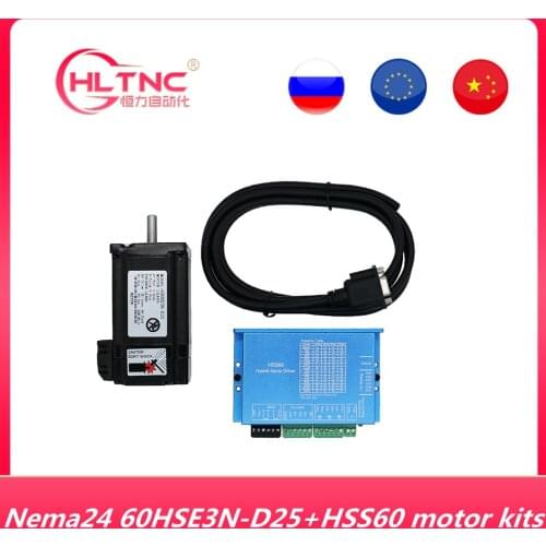 Nema32 servo motor 60HSE3N-D25+HSS60 Hybird stepper motor Nema32 60 Hybird stepper motor for CNC Machine