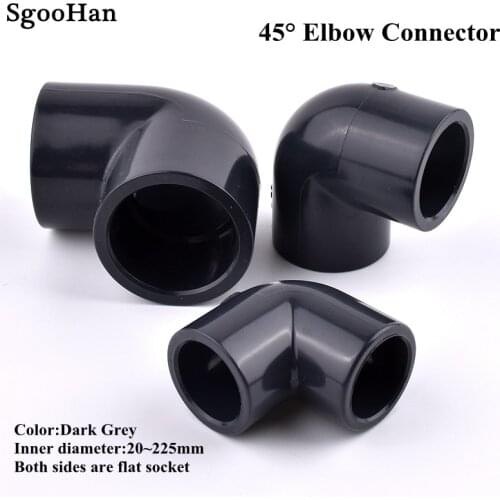 Inner Diameter 20~63mm UPVC Pipe 90° Elbow Joint Irrigation System Hydroponics Planting Frame Plastic Elbow Socket Connectors
