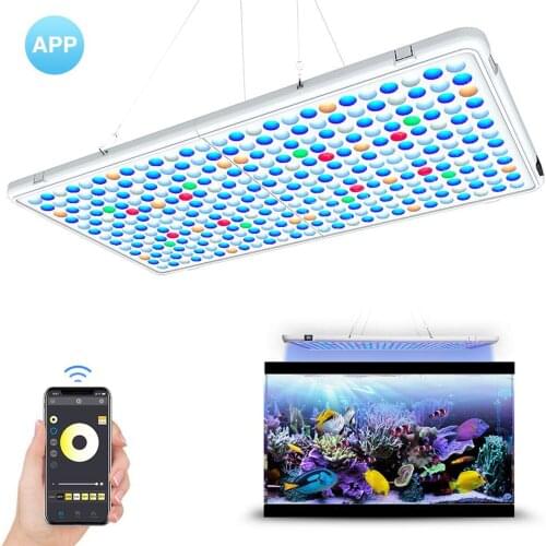LED Aquarium Light Full Spectrum Dimmable Lighting Lamp For Fish Tank Freshwater Saltwater Aquarium Accessoires Acuario Akwarium