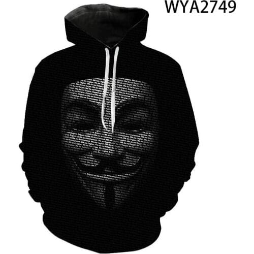 Mask 3D Printed Hoodies Long Sleeve Men Women Children Fashion Pullover Long Sleeve Sweatshirts Streetwear Boy Girl Kids Coat