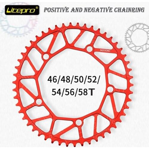 Bicycle Accessories Sprocket Folding Bicycle Chain Ultra Light Alloy CNC130BCD 46/48/50/52/54/56/58T color BMX 9/10/11 Speed