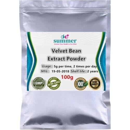100-1000g Velvet bean extract powder,Cat beans,Mucuna pruriens var.utilis,Mucuna cochinchine,L-dopa extract for Enhance libido