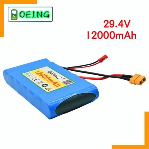 2021 NEW 29V 12Ah 7S1P 29.4V 12000mAh Lithium-ion Battery Pack for Small Electric Unicycles Scooters Toys Bicycle Built-in BMS