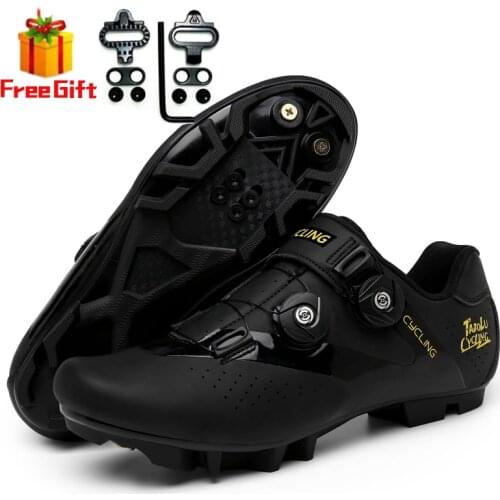 2021 cycling shoes mtb Mountain bike sneakers Large size cleat Non-slip Mens spd road biking shoes women Bicycle footwear speed
