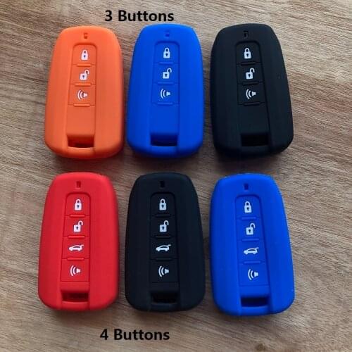 3/4 Buttons Smart fob Remote Silicon Cover Styling Entry Holder For SSANGYONG Tivolan Actyon Kyron Rexton Korando Rodius Key