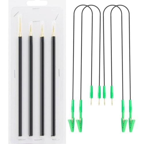 4pcs/Set BDM Probe Pens 4pcs Pins with Connect Cable Replacement LED BDM FRAME OBD2 Programming for KTAG/KESS ECU Board