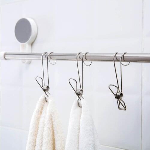 5Pcs Stainless Steel Towel Clips Laundry Clothes Pin Strong Anti Wind Clothes Pegs Home Mini Clothespins Underwear Hanging Clamp