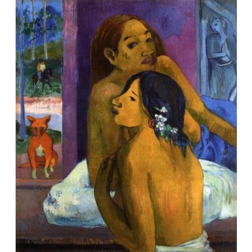 Flowered Hair by Paul Gauguin oil Painting Canvas High quality hand painted Woman Art Reproduction