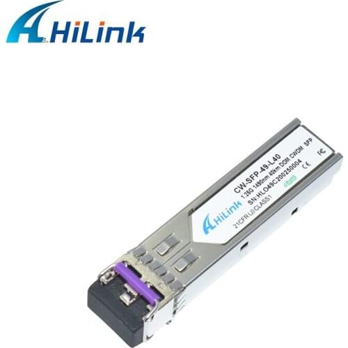 Free Shipping! 1000BASE-EX Duplex LC 1.25G 1490nm 40km DOM CWDM SFP Transceiver