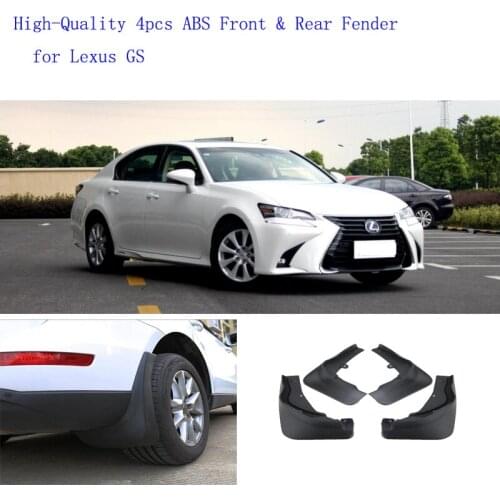 High-Quality 4pcs ABS Front & Rear Fender for Lexus GS Car Mud Flaps Splash Guard Mudguard Mudflaps Accessories