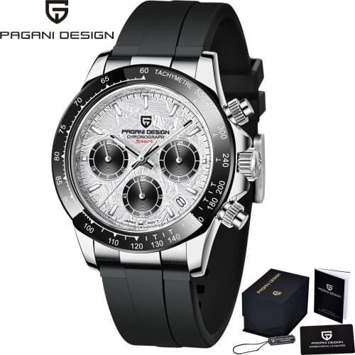 PAGANI Design 40MM Mens Quartz Watches Top Brand Luxury Watches Mens Business Rubber Strap Multifunctional Waterproof Watches