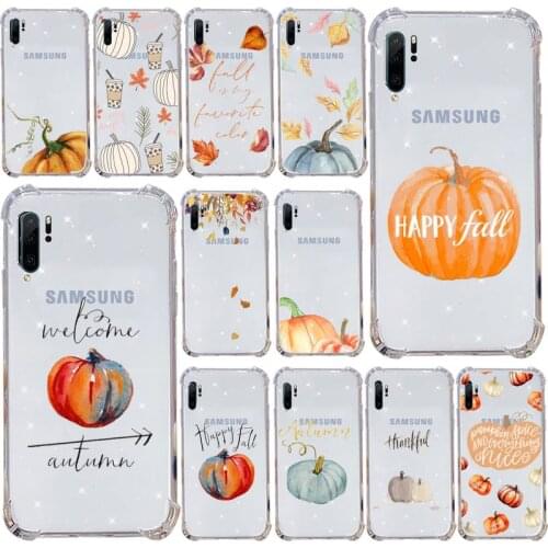 Autumn happy pumpkins Phone Case Samsung s9 s10 s20 Huawei honor P20 P30 P40 xiaomi note mi 8 9 pro lite plus mobile bags coque
