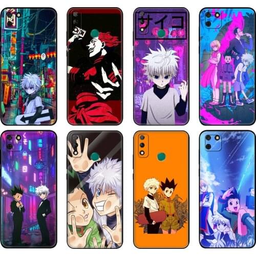 Black tpu Case For Huawei Y9S Y6S Y8S Y5P Y7P Y8P Case For Huawei Y5 lite Prime 2018 Y6 2019 Cover Anime Hunter x Hunters