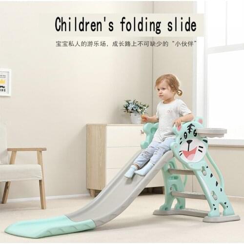 Children slide Childrens home indoor birthday toys with widening, lengthening, thickening and folding a small slide