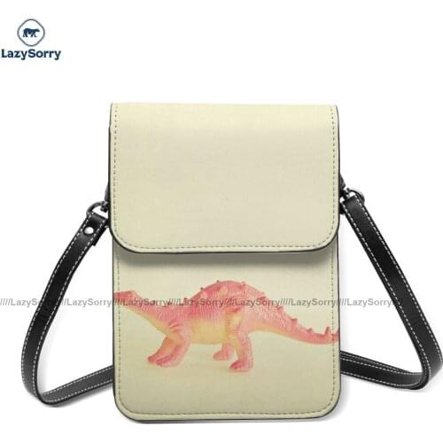 Dinosaur Shoulder Bag Retro Leather Travel Mobile Phone Bag Female Gift Bags