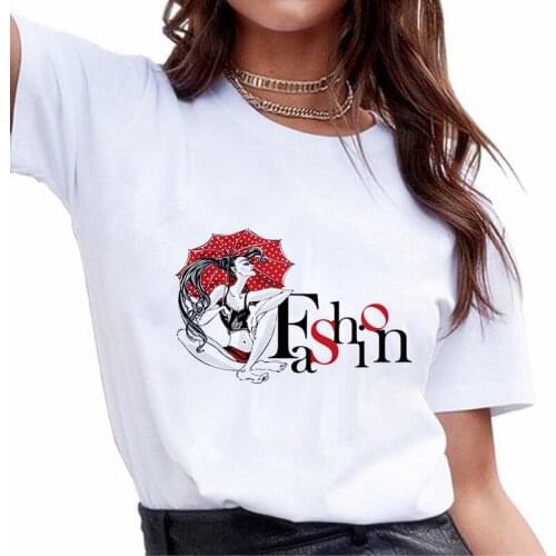 Women T Shirt Oversized Harajuku Fashion Sexy Beauty Printing TShirt Female Tops Tee Casual Women T-shirts Short Sleeve Clothing