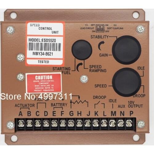 Chinese Own factory Quality Generator Speed Controller Control Unit ESD5520/Speed Governor ESD5520 for Diesel Generating Set