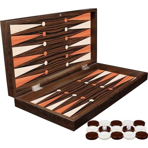 Classic Ebony Luxury Backgammon Games Set Deck Box Tarot İn Spanish Divination Cards