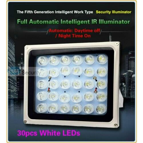Lihmsek 30pcs White LED illuminator Light CCTV IR Infrared Night Vision For Surveillance Camera, Free Shipping