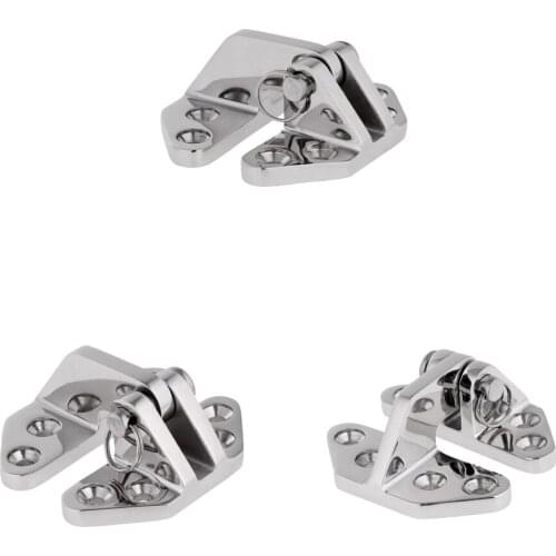 MagiDeal 3x Marine Grade Stainless Steel Boat Hatch Hinge with Removable Pin