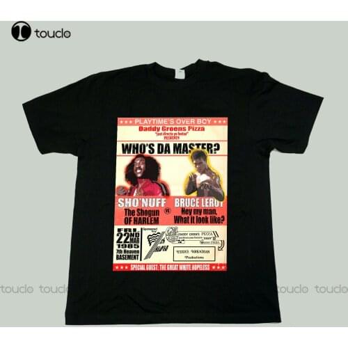 New Sho'Nuff Vs Bruce Leroy Black Gift Birthday T-Shirt Cotton Tee Shirt S-5Xl