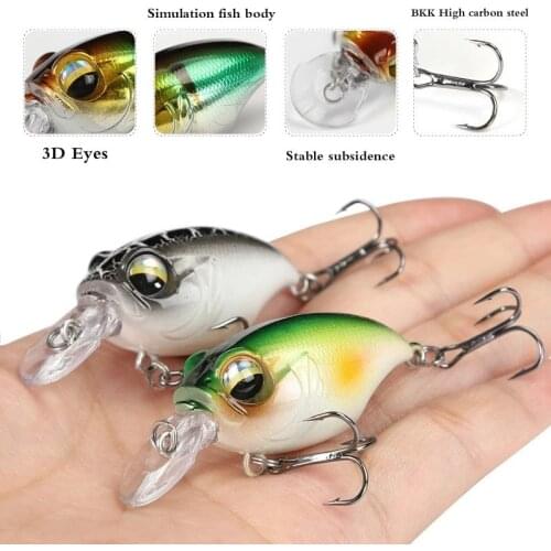 New Crankbait Wobblers Lure 38mm/8g Minnow Fishing Lure High Quality HooksArtificial Bait Hard Fishing Cranks