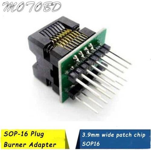2019 Hot Narrow Body Patch SOP-16 To Straight Plug Burner Adapter Suitable for 3.9mm Wide Patch Chip