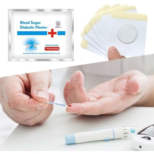 KONGDY 7 pcs Diabetes Patch Reduce High Blood Sugar Plaster Balance Glucose Chinese Natural Herbal Medications