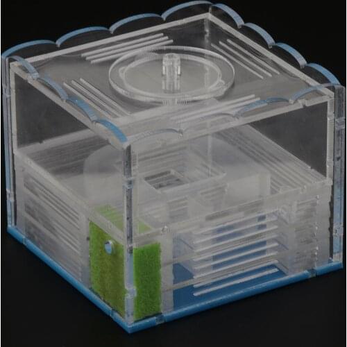 Clear Ant Feeding Nursery Box Ant Farm House Castle Insect Terrarium