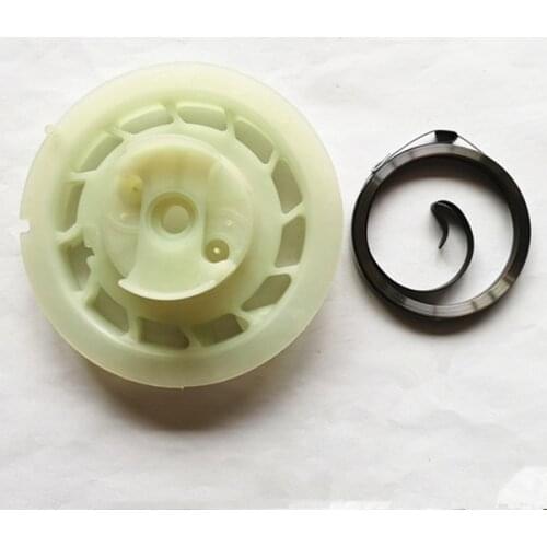 Pulley rewind spring 499901 fits briggs & stratton classic & sprint 9 10 CID recoil starter assembly nylon