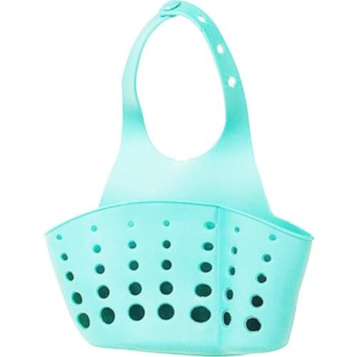 Adjustable Snap Sink Sponge Storage Rack Hanging Basket Bathroom Accessory Kitchen Organizer Hanging Storage Holders CE2069/10