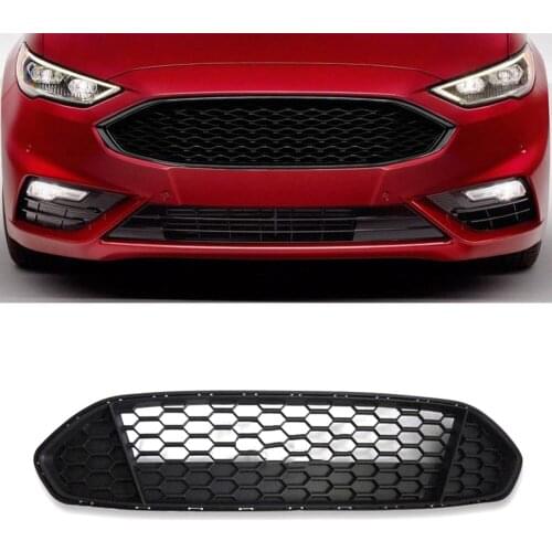 Front Bumper Racing Grille For Ford Fusion Mondeo 2013 2014 2015 2016 Bezel Honeycomb Mesh Cover Black Car Styling