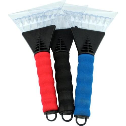 Snow removal shovel with rubber cover for ice scraping snow removal deicing auto plastic snow shovel transparent anti-scraping