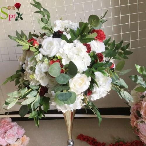 SPR 2020 NEW 40cm dia. wedding table center rose flower ball nature color artificial flore wedding & party backdrop decoration