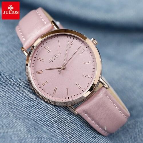 Top Julius Lady Womens Watch Japan Quartz Fine Fashion Hours Clock Dress Bracelet Leather School Girl Birthday Gift Box