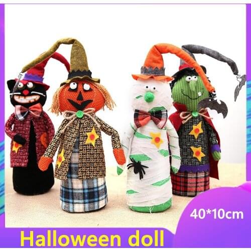 Halloween Decoration Bar Desktop Tabletop Doll Ghost Festival Scene Dress up Pumpkin Witch Mummy