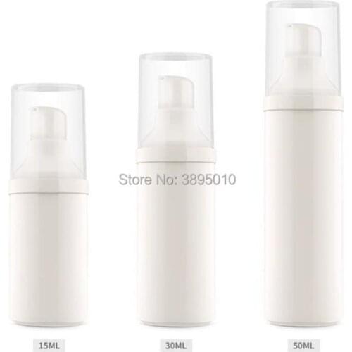 15ml 30ml 50ml pp airless lotion pump bottle with plastic pump Cosmetic Packaging Vacuum Containers F341