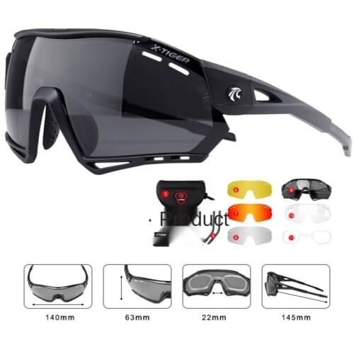 X-Tiger Cycling Glasses Polarized Sports Mens Cycling Sunglasses Mountain Bicycle Glasses MTB Protection Cycling Goggle Eyewear
