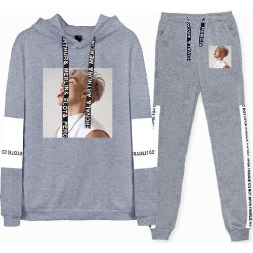WAWNI Naim Darrechi Fashion Print Hoodie Sweatshirts Two Piece Set Cotton Popular Hip Hop Pullover Pants Oversized Clothes 2021