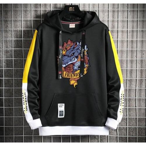 Anime Digimon Adventure Hoodie women men Popular Harajuku Hoodeds Pullover Streetwear Casual Fake Two-Piece jacket coat