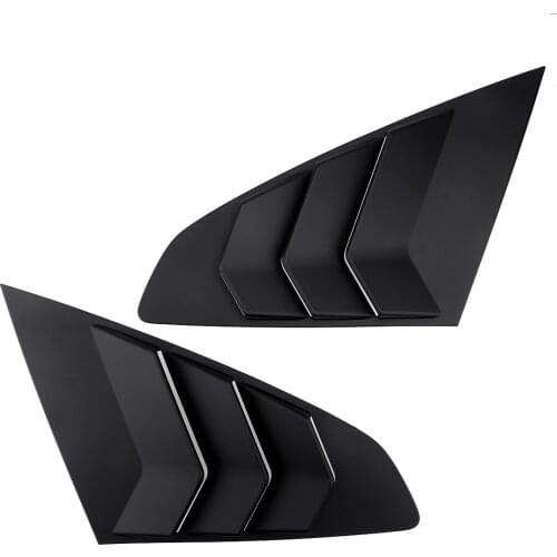 1Pair Car Black Rear Side Window Vent Louvers Trim Scoop ABS Accessories Fit For VW Arteon 2019 2020